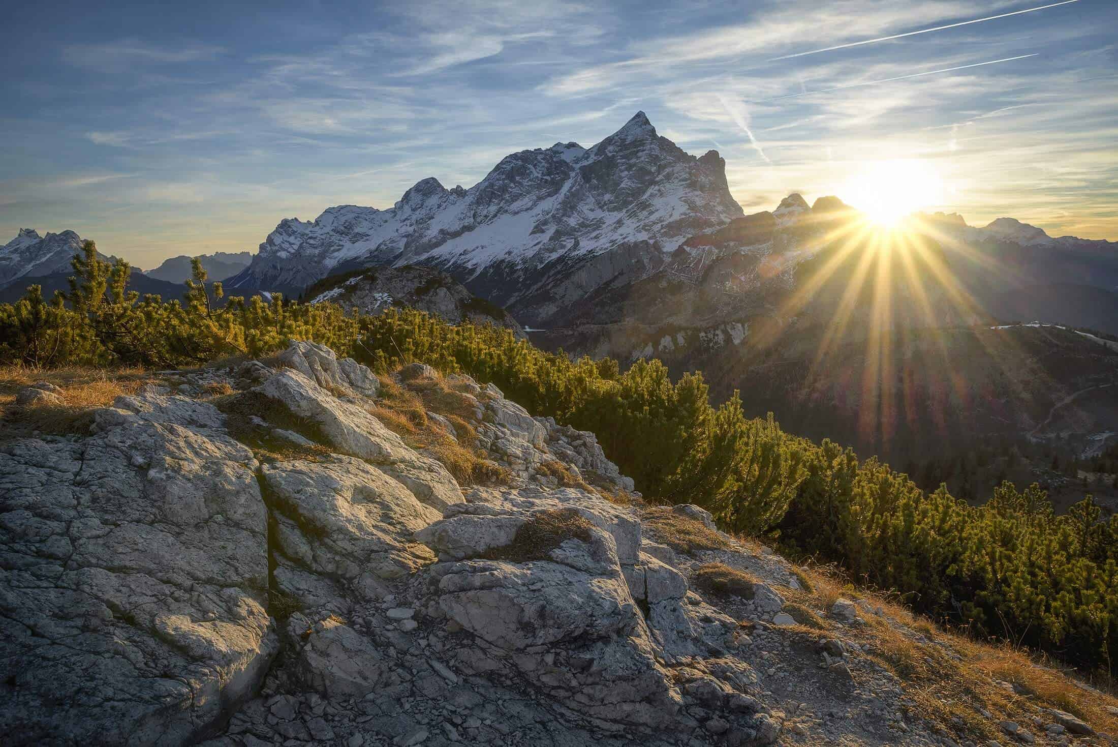 mountain sunrise
